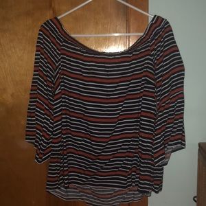 Carolina Belle Striped off the shoulder top!